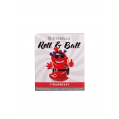 Стимулирующий презерватив-насадка Roll   Ball Strawberry - Sitabella - купить с доставкой в Петрозаводске
