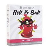 Стимулирующий презерватив-насадка Roll   Ball Raspberry - Sitabella - купить с доставкой в Петрозаводске