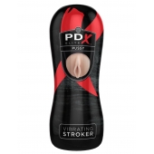 Мастурбатор-вагина Vibrating Pussy Stroker с вибрацией - Pipedream - в Петрозаводске купить с доставкой