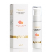 Универсальный массажный гель-смазка Allover Delicious Massage Gel с ароматом персика и аброкоса - 50 мл. - YESforLOV - купить с доставкой в Петрозаводске
