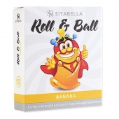 Стимулирующий презерватив-насадка Roll   Ball Banana - Sitabella - купить с доставкой в Петрозаводске