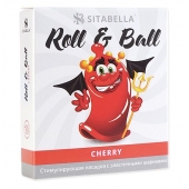 Стимулирующий презерватив-насадка Roll   Ball Cherry - Sitabella - купить с доставкой в Петрозаводске