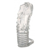 Закрытая прозрачная насадка в форме дракона с креплением-колечком - 14 см. - Erowoman-Eroman - в Петрозаводске купить с доставкой