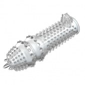 Закрытая прозрачная насадка Crystal sleeve - 14,2 см. - Erowoman-Eroman - в Петрозаводске купить с доставкой