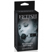 Черный кляп с дырочками Breathable Ball Gag - Pipedream - купить с доставкой в Петрозаводске