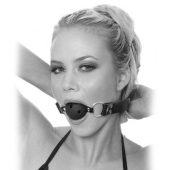 Черный кляп с дырочками Breathable Ball Gag - Pipedream - купить с доставкой в Петрозаводске