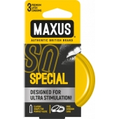 Презервативы с точками и рёбрами в железном кейсе MAXUS Special - 3 шт. - Maxus - купить с доставкой в Петрозаводске