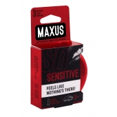 Ультратонкие презервативы в железном кейсе MAXUS Sensitive - 3 шт. - Maxus - купить с доставкой в Петрозаводске