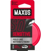 Ультратонкие презервативы в железном кейсе MAXUS Sensitive - 3 шт. - Maxus - купить с доставкой в Петрозаводске