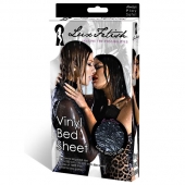 Черная виниловая ткань-простынь для эротических игр - Lux Fetish - купить с доставкой в Петрозаводске