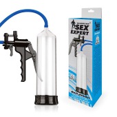Прозрачная вакуумная помпа Sex Expert с насосом - Sex Expert - в Петрозаводске купить с доставкой