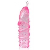 Закрытая рельефная насадка Crystal sleeve snakes в виде змеи с усиками - 14 см. - Erowoman-Eroman - в Петрозаводске купить с доставкой