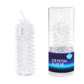 Закрытая рельефная насадка Crystal sleeve с усиками - 12 см. - Erowoman-Eroman - в Петрозаводске купить с доставкой