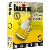 Презерватив LUXE Maxima  Желтый дьявол  - 1 шт. - Luxe - купить с доставкой в Петрозаводске