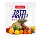 Пробник гель-смазки Tutti-frutti со вкусом тропических фруктов - 4 гр. - Биоритм - купить с доставкой в Петрозаводске