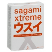 Ультратонкие презервативы Sagami Xtreme SUPERTHIN - 3 шт. - Sagami - купить с доставкой в Петрозаводске