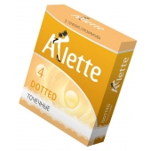 Презервативы Arlette Dotted с точечной текстурой - 3 шт. - Arlette - купить с доставкой в Петрозаводске