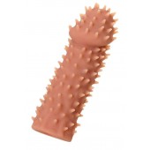 Телесная реалистичная насадка KOKOS Extreme Sleeve 07 с дополнительной стимуляцией - 12,7 см. - KOKOS - в Петрозаводске купить с доставкой