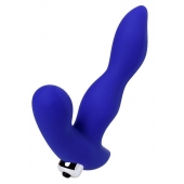 Синий силиконовый вибростимулятор простаты Stroman - 14,5 см. - ToyFa - в Петрозаводске купить с доставкой