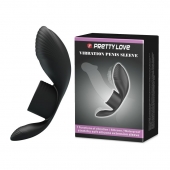 Черное кольцо на пенис с вибрацией Vibration Penis Sleeve - Baile - в Петрозаводске купить с доставкой