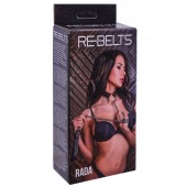 Черный поводок и чокер с кольцом Rada - Rebelts - купить с доставкой в Петрозаводске