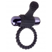 Черное эрекционное виброкольцо Vibrating Silicone Super Ring - Pipedream - в Петрозаводске купить с доставкой