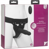 Черный полый вибрострапон Body Extensions BE Aroused - 17,78 см. - Doc Johnson - купить с доставкой в Петрозаводске