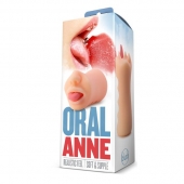 Телесный мастурбатор-ротик с язычком Oral Anne - Blush Novelties - в Петрозаводске купить с доставкой
