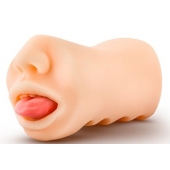 Телесный мастурбатор-ротик с язычком Oral Anne - Blush Novelties - в Петрозаводске купить с доставкой