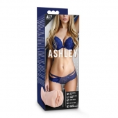 Телесный мастурбатор-вагина с вибропулей Ashley - Blush Novelties - в Петрозаводске купить с доставкой