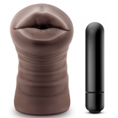 Коричневый мастурбатор-ротик Heather - Blush Novelties - в Петрозаводске купить с доставкой