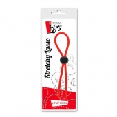 Красное эрекционное лассо с одной бусиной-утяжкой STRETCHY THIN LASSO - Dream Toys - в Петрозаводске купить с доставкой