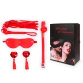 Пикантный набор БДСМ из 4 предметов в красном цвете - Notabu - купить с доставкой в Петрозаводске