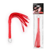 Красная плеть с рукоятью в оплетке - 28 см. - Notabu - купить с доставкой в Петрозаводске