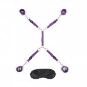 Фиолетовый набор фиксаций на кровати Classic Bedspreader - Lux Fetish - купить с доставкой в Петрозаводске