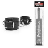 Черные оковы на регулируемых ремешках с цепочкой - Notabu - купить с доставкой в Петрозаводске