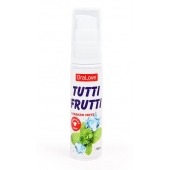 Гель-смазка Tutti-frutti со вкусом сладкой мяты - 30 гр. - Биоритм - купить с доставкой в Петрозаводске