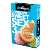 Презервативы для орального секса DOMINO Sweet Sex с ароматом мороженого - 3 шт. - Domino - купить с доставкой в Петрозаводске