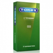 Текстурированные презервативы Torex  С точками  - 12 шт. - Torex - купить с доставкой в Петрозаводске