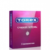 Презервативы Torex  Сладкая любовь  с ароматом клубники - 3 шт. - Torex - купить с доставкой в Петрозаводске