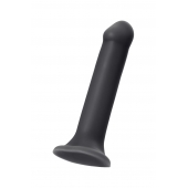 Черный фаллос на присоске Silicone Bendable Dildo XL - 20 см. - Strap-on-me - купить с доставкой в Петрозаводске