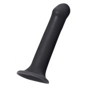 Черный фаллос на присоске Silicone Bendable Dildo XL - 20 см. - Strap-on-me - купить с доставкой в Петрозаводске