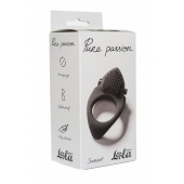 Черное эрекционное виброкольцо Pure Passion Sunset - Lola Games - в Петрозаводске купить с доставкой