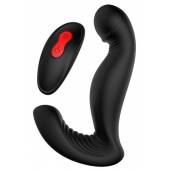 Черный вибромассажер простаты SWIRLING P-PLEASER - Dream Toys - в Петрозаводске купить с доставкой