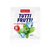 Пробник гель-смазки Tutti-frutti со вкусом мяты - 4 гр. - Биоритм - купить с доставкой в Петрозаводске