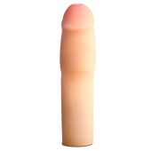 Телесная насадка-удлинитель на пенис PERFORMANCE 1.5INCH COCK XTENDER - 16 см. - Blush Novelties - в Петрозаводске купить с доставкой