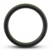 Черно-зеленое эрекционное кольцо Silicone Go Pro Cock Ring - Blush Novelties - в Петрозаводске купить с доставкой