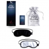 Набор из двух масок на глаза Soft Blindfold Twin Pack - Fifty Shades of Grey - купить с доставкой в Петрозаводске