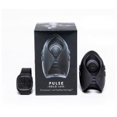 Темно-серый инновационный мужской осциллятор PULSE SOLO LUX с пультом ДУ - Hot Octopuss - в Петрозаводске купить с доставкой