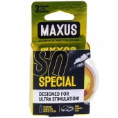 Презервативы с точками и рёбрами в пластиковом кейсе MAXUS Special - 3 шт. - Maxus - купить с доставкой в Петрозаводске